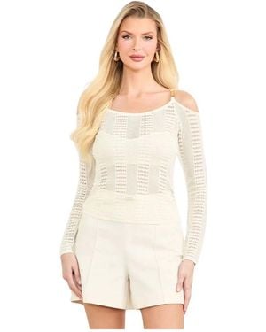 Marciano Round-Neck Knitwear - White
