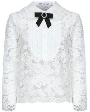 Self-Portrait Blouses - Blanco