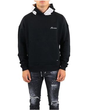 flâneur Hoodies & Sweatvesten ,Zwart ,Gebreide Capuchon Hoodie
