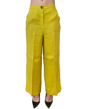 Marella Wide Trousers - Yellow