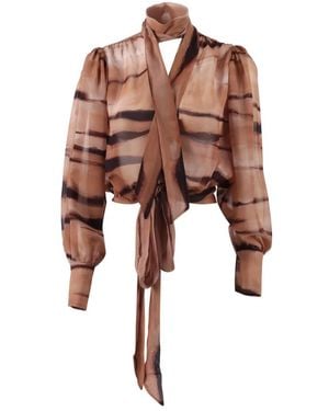 Elisabetta Franchi Blouses - Brown