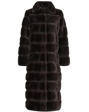 Notyz Jassen ,Bruin ,Polyester Faux Fur & Shearling Jassen - Zwart