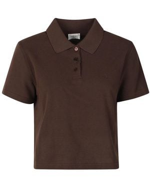 Saint Laurent Tops ,Bruin ,Polo Shirts