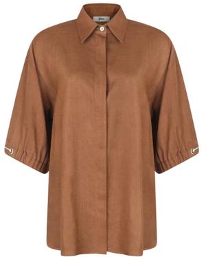 Herno Overhemden ,Bruin ,Cm 000046D 12689.2240 Shirt