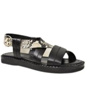 Janet & Janet Flat Sandals - Nero