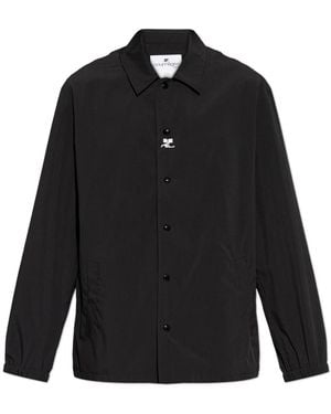 Courreges Printed Coach Jacket - Zwart