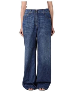 Brunello Cucinelli Wide Jeans - Azul