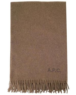 A.P.C. Winter Scarves - Marrón