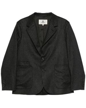 Barena Miriam Pinstripe Jasje - Zwart