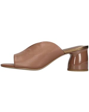 Emanuélle Vee Schoenen ,Bruin ,Leer Sandalen Bruin