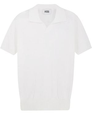 Alpha Studio Polo Shirts - White