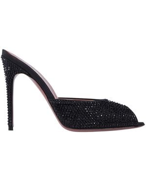 Paris Texas Heeled Mules - Blue