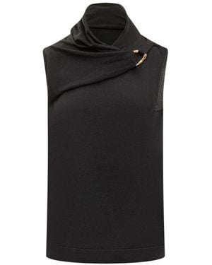 Jil Sander Essential Virgin Wool Top - Black