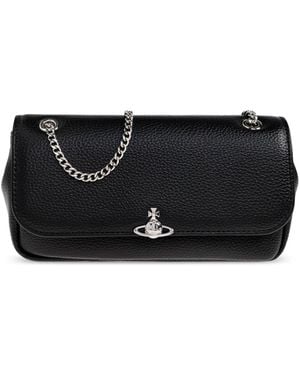 Vivienne Westwood Schultertasche Mit Logo - Schwarz