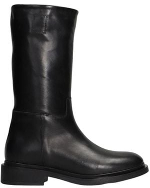 Julie Dee High Boots - Black