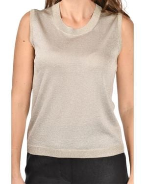Paolo Fiorillo Sleeveless Tops - Neutro