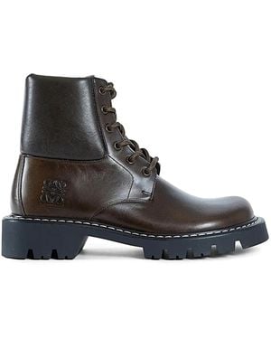 Loewe Lace-Up Boots - Black