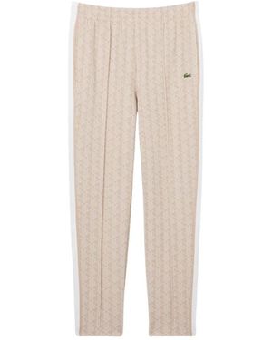 Lacoste Broeken ,Katoen Paris Monogram Trainingsbroeken - Naturel