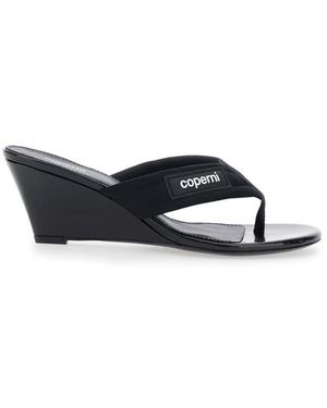 Coperni Schoenen ,Zwart ,Wedge Sandalen - Blauw