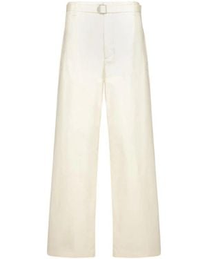 Lemaire Straight Trousers - White
