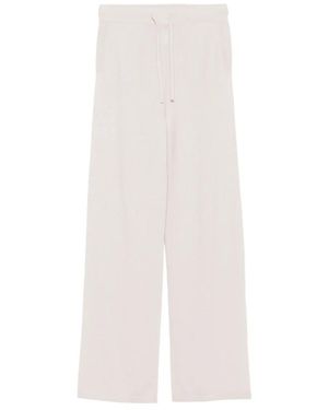 Alpha Studio Straight Trousers - Blanco