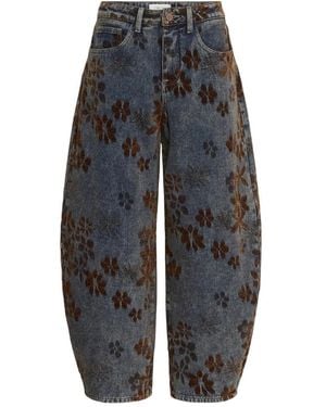 Cream Wijde Jeans - Grijs