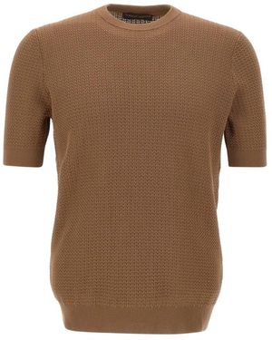 FILIPPO DE LAURENTIIS Round-Neck Knitwear - Brown