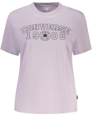 Converse T-Shirts - Morado