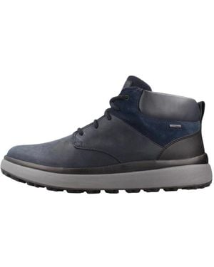 Geox Lace-Up Boots - Blu