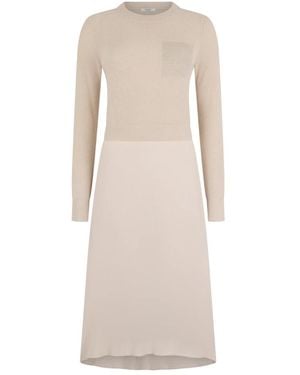 Peserico Knitted Dresses - Natural