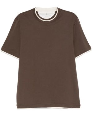 Brunello Cucinelli T-Shirts - Brown