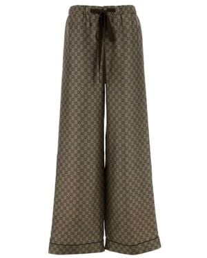 Gucci Wide Trousers - Natural