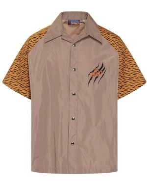Just Don Short Sleeve Shirts - Brown