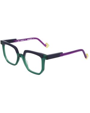 Anne & Valentin Moderne Irreguliere Brillen - Blauw