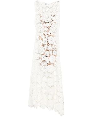 Self-Portrait Midi Dresses - White