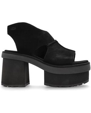 UGG Hohe Sandalen W Neue Höhen Plattform T-Riemen - Schwarz