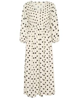 Cream Midi Dresses - Bianco
