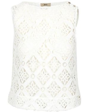 Herno Sleeveless Tops - Blanc