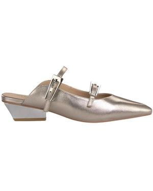 Alma En Pena. Schoenen ,Geel ,Mule Met Bandjes