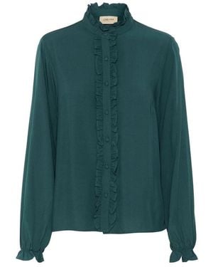 Cream Shirts - Green
