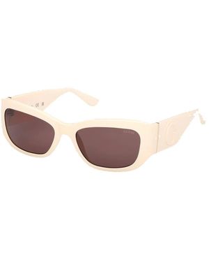 Guess Gu00253 Rechthoekige Zonnebril - Roze
