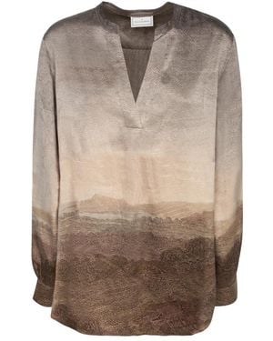Pierre Louis Mascia Blouses - Brown