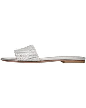 Gedebe Sandalen Zilver - Wit