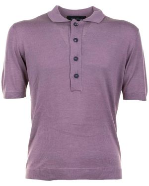 Tagliatore Tops ,Paars ,Polo Shirts