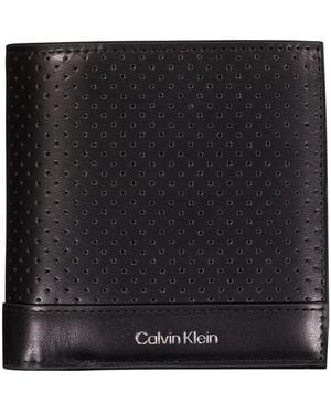 Calvin Klein Perforated Wallet - Schwarz