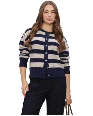 RUBY TUESDAY Vivett Stripe Cardigan - Blau