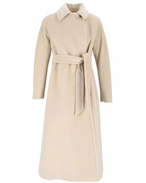 Max Mara Jassen ,Belted Coats - Naturel