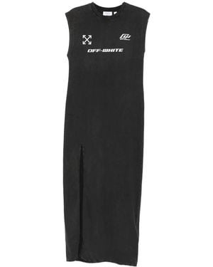 Off-White c/o Virgil Abloh Maxikleid - Schwarz