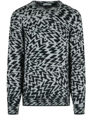 Laneus Round-Neck Knitwear - Black