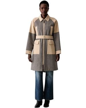 Mos Mosh Belted Coats - Metálico
